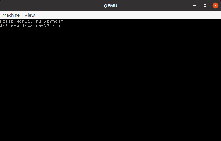 Kernel screenshot