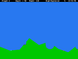 Thumbnail of a Scorched Earth style cannon game with landscape pitted with holes